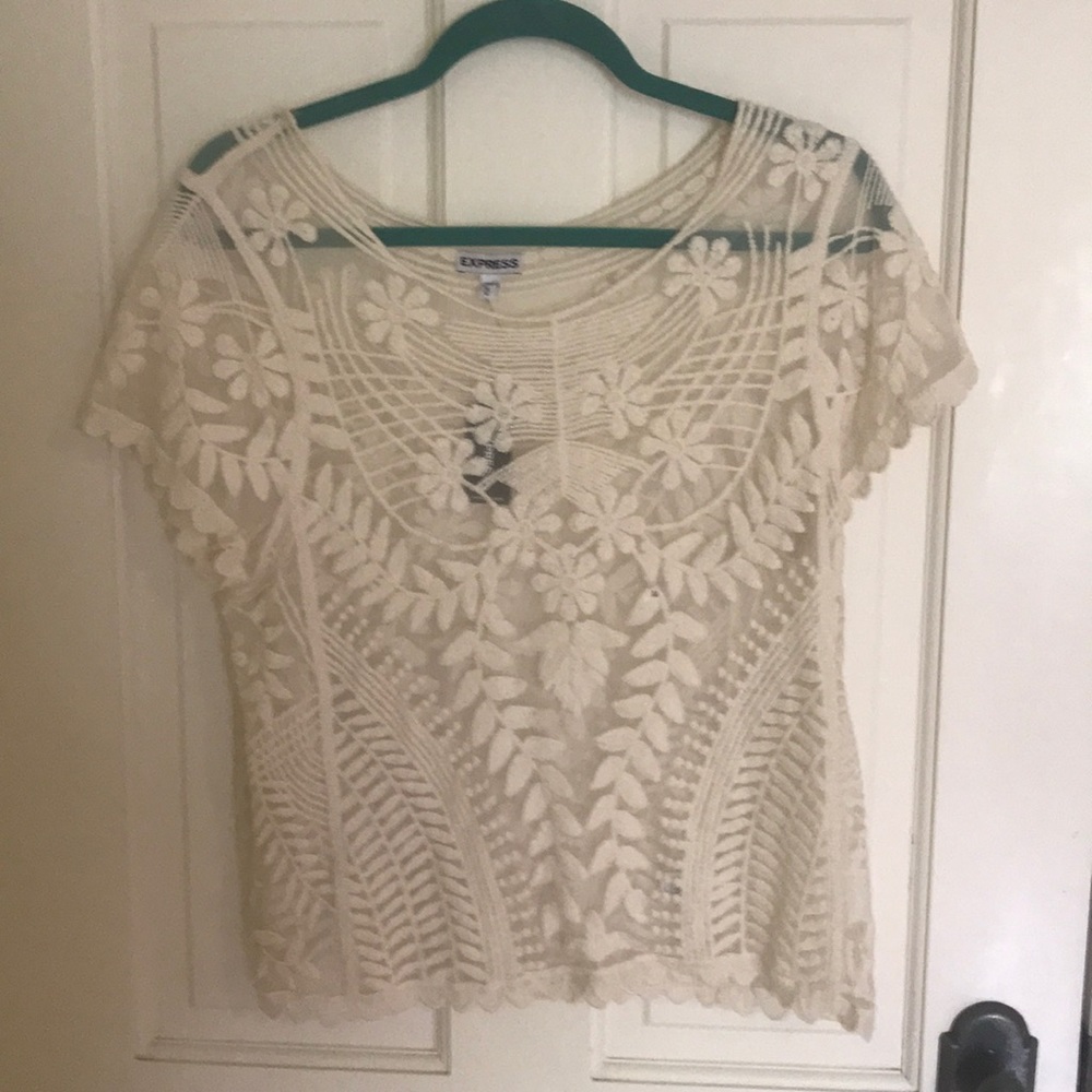 Detailed Lace Top from Express